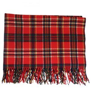 vtg PENDLETON wool plaid throw blanket